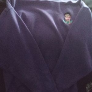 L Purple Sweater Hanes